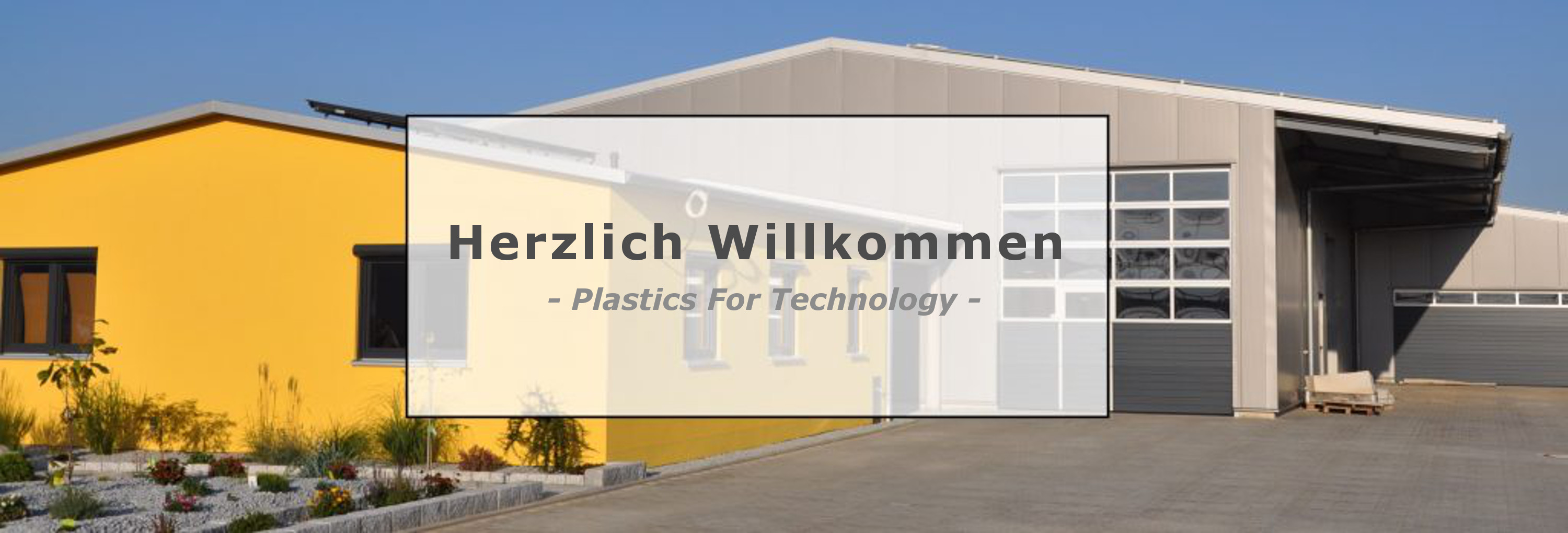 MSH Polymers Banner mit Herzlich Willkommen